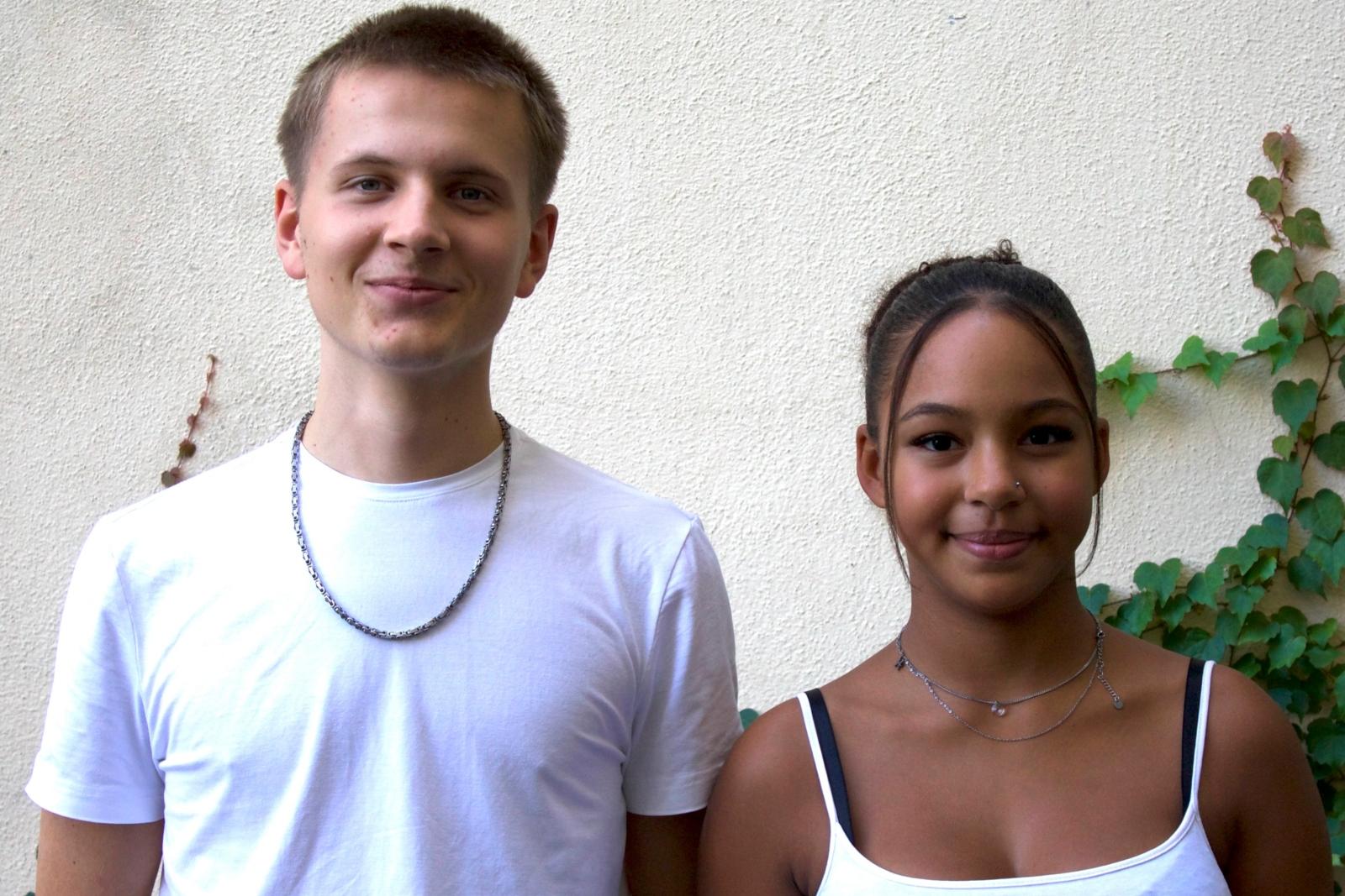 Schüler:innen-Vertreter:innen für die Schulkonferenz: Alexander Smist (10c), Aaliya Müller (10b) und Karl Korr (8c) (nicht abgebildet)