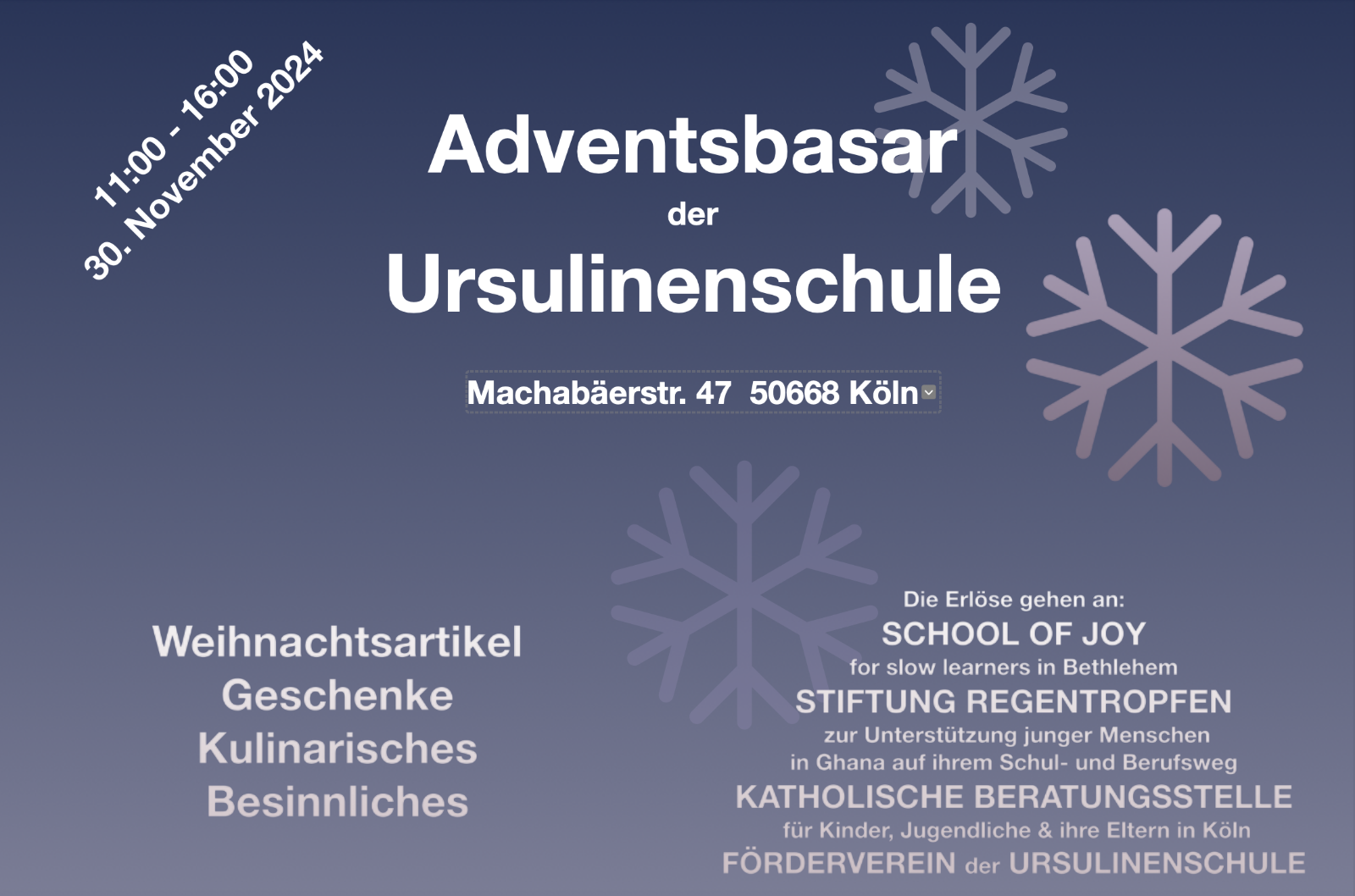 AdventsbasarFlyer